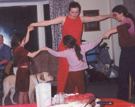 Kendal loves to dance with her friends!